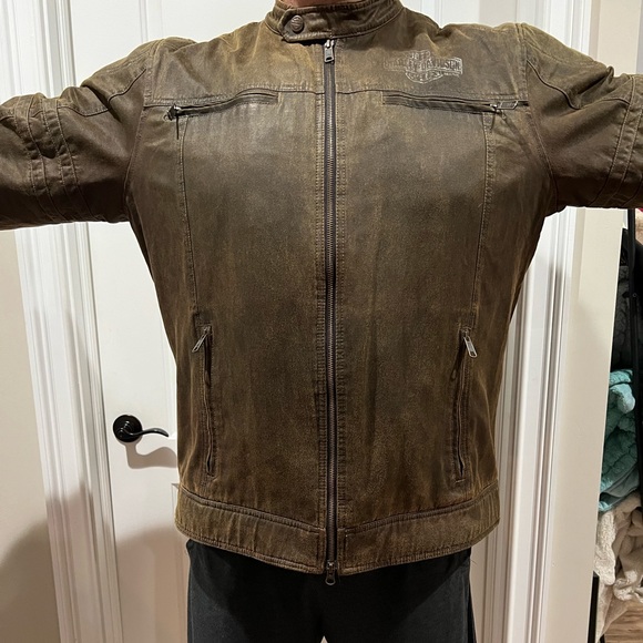 Men’s Brown Leather Jacket - Picture 1 of 6